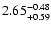$2.65^{\rm -0.48}_{+0.59}$