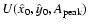 $U(\hat{x}_0,\hat{y}_0,A_{\rm peak})$