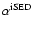 $\alpha ^{{\rm iSED}}$