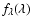 $f_{\lambda}(\lambda)$