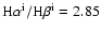 ${\rm H}\alpha^{{\rm i}}/{\rm H}\beta^{{\rm i}}=2.85$
