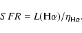 \begin{displaymath}{SFR}=L({\rm H}\alpha)/\eta_{{\rm H}\alpha}.
\end{displaymath}