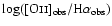 $\log({\rm [O}\mathsc{ii}{\rm ]}_{\rm obs}/{\rm H}\alpha_{\rm obs})$