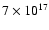 $7\times 10^{17}$