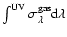 $\int^{\rm UV} \sigma^{\rm gas}_{\rm\lambda}{\rm d} \lambda$