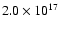 $2.0\times10^{17}$