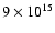 $9\times 10^{15}$