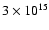 $3\times 10^{15}$