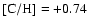 ${\rm [C/H]} = +0.74$