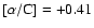 $[\alpha/{\rm C}] = +0.41$