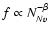 $f \propto N_{N {\sc v}}^{-\beta }$