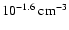$ 10^{-1.6}~{\rm cm}^{-3}$