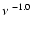 $\nu^{~-1.0}$