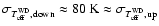 $\sigma_{T_{{\rm eff}}^{{\rm WD}}, {\rm down}} \approx 80~{\rm K} \approx \sigma_{T_{{\rm eff}}^{{\rm WD}}, {\rm up}}$
