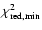 $\chi^2_{\rm red,min}$