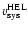 $v_{\rm sys}^{\rm HEL}$