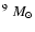 $^{9}~M_{\odot}$