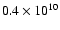 $0.4\times10^{10}$