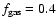 $f_{\rm gas} = 0.4$