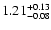 $ 1.21 ^{\rm + 0.13}_{- 0.08} $