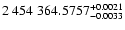 $2~454~364.5757^{\rm +0.0021}_{-0.0033}$