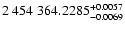 $2~454~364.2285^{\rm +0.0057}_{-0.0069}$