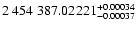 $2~454~387.02221^{\rm +0.00034}_{-0.00037}$