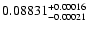$ 0.08831^{\rm + 0.00016}_{- 0.00021} $