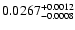 $0.0267^{\rm +0.0012} _{-0.0008}$
