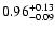 $0.96 ^{\rm +0.13}_{-0.09}$