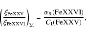 \begin{displaymath}\left(\frac{\xi_{{\rm FeXXV}}}{\xi_{{\rm FeXXVI}}}\right)_{{\...
...rac{\alpha_{{\rm R}}({\rm FeXXVI})}{C_{{\rm I}}({\rm FeXXV})},
\end{displaymath}