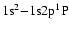 $\rm 1s^2{-}1s2p ^{1}P$