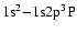 $\rm 1s^2{-}1s2p^{3}P$