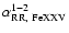$\alpha^{1-2}_{{\rm RR},\ {\rm FeXXV}}$