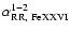 $\alpha^{1-2}_{{\rm RR},\ {\rm FeXXVI}}$
