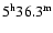$\rm 5^h 36.3^m$