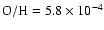 $\rm O/H=5.8 \times 10^{-4}$