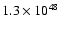 $1.3 \times 10^{48}$