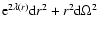 ${\rm e}^{2\lambda(r)}{\rm d}r^2 + r^2 {\rm d}\Omega^2$