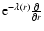${\rm e}^{-\lambda(r)} \frac{\partial}{\partial r}$