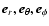 $\vec{e}_{r}, \vec{e}_{\theta}, \vec{e}_{\phi}$