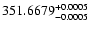$\rm 351.6679^{+0.0005}_{-0.0005}$