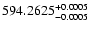 $\rm 594.2625^{+0.0005}_{-0.0005}$