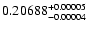$\rm0.20688^{+0.00005}_{-0.00004}$