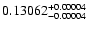 $\rm0.13062^{+0.00004}_{-0.00004}$
