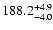 $\rm 188.2^{+4.9}_{-4.0}$