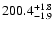 $\rm 200.4^{+1.8}_{-1.9}$