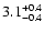 $\rm 3.1^{+0.4}_{-0.4}$