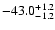 $\rm -43.0^{+1.2}_{-1.2}$