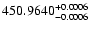 $\rm 450.9640^{+0.0006}_{-0.0006}$